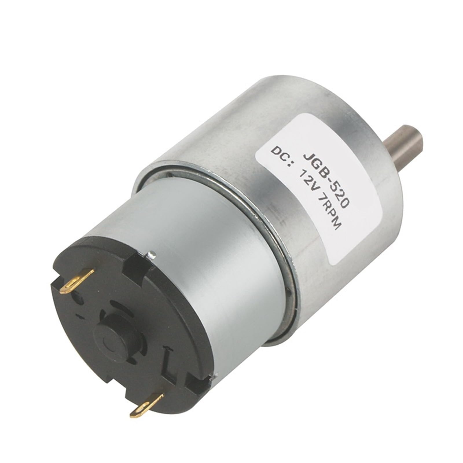 Micro Motorreductor DC Motorreductor de CC de 6 V/12 V/24 V, de 7 RPM a 960 RPM, caja de alto par JGB37-520, reductor eléctrico reversible(320,24V)