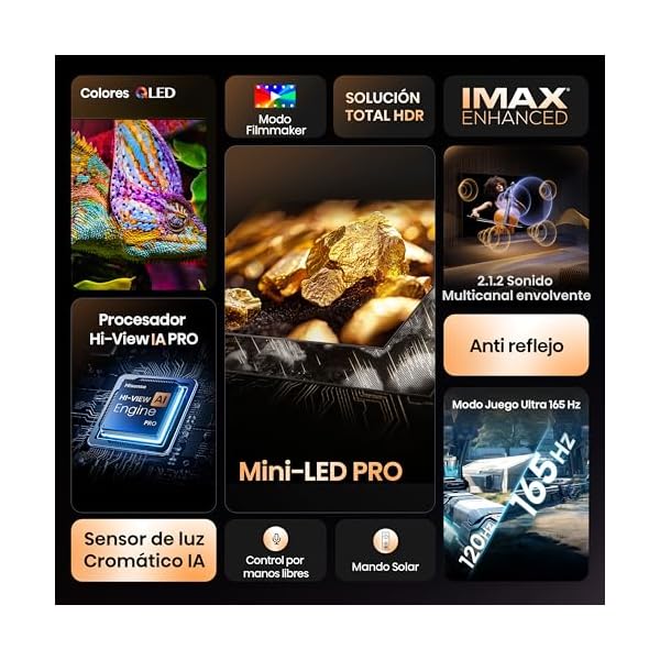 Hisense 55U7Q Pro - Mini LED Pro Smart TV 55", Modo Juego 165Hz - Image 4