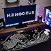 MEWOOCUE® Large Gaming Mouse Pad for Computer,Black Japanese Sea Wave Anime Mouse Mat,Long XXL Waterproof Keyboard Pads,Big Non-Slip Mouse Pads for Game Office Home（31.5 x 11.9 in）