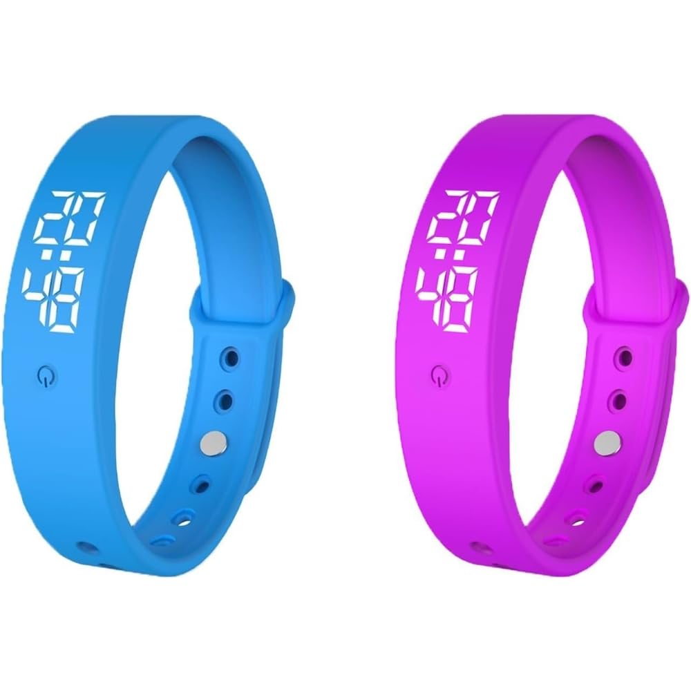 Heavy Sleeper Vibrating Alarm Wristband Silent Clock Watch for Deaf Deep