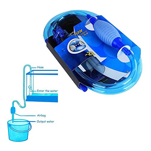 LILAUTO - Aspirador para Acuario con Bomba de vacío y Cambio de Agua