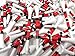 NorthPointe 3 ¼” Golf Tees Plastic – Red & Black Stripes - 100 Plastic Golf Tees in Bulk (Red & Black Stripes)