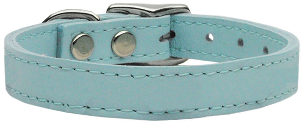 Mirage Pet Products Plain Leather Baby Dog Collar, 12"