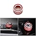 Thor-Ind 5pcs Center Console AC Air Conditioning Radio Audio Function Rear Mirror Knob Button Switch Cover Trim Compatible with Toyota Camry 2018 2019 2020 (Red, 2018-2020)