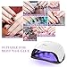 54W UV LED Nail Dryer Lamp,Ovonni Professional Nail Light for Gel Polish Curing with 36 Dual Light Source LEDs &4 Timer Setting, Lifting Handle 54W/48W Powers with LCD Display and Auto-Sensor (White)