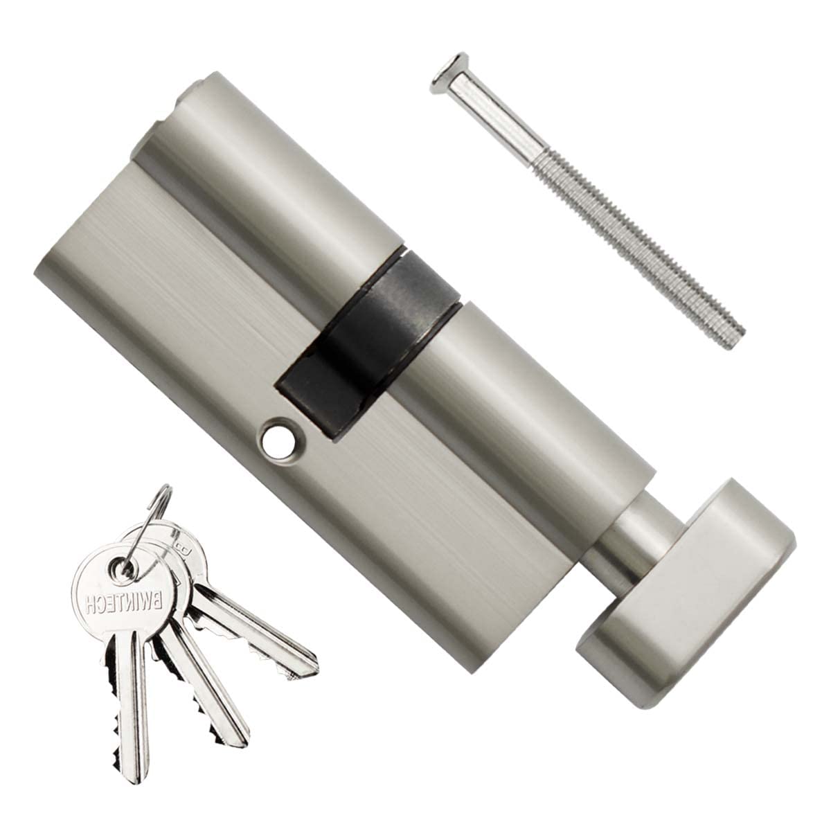 Buy Bwintech70mm(35T/35) Nickel Euro Cylinder Lock,Door Barrel Lock