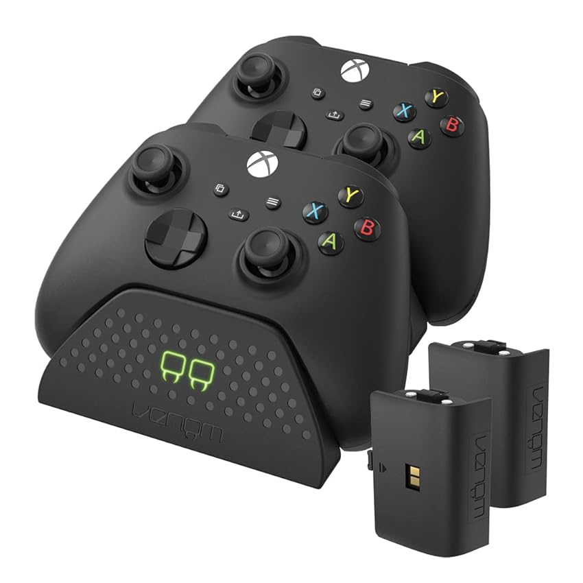 Immagine del prodotto Venom Dock di ricarica doppio con 2 pacchi batteria ricaricabile - Nero, USB (Xbox Series X &, S/Xbox One)