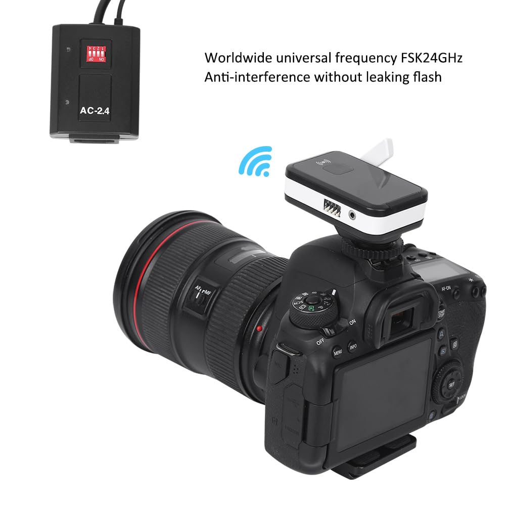 Zunate NiceFoto AC-2.4A Trigger di velocità Sincrona Penetrazione a Lunga Distanza 1/320S Flash Wireless per gli Appassionati di Fotografia Trigger di Controllo Remoto in Plastica