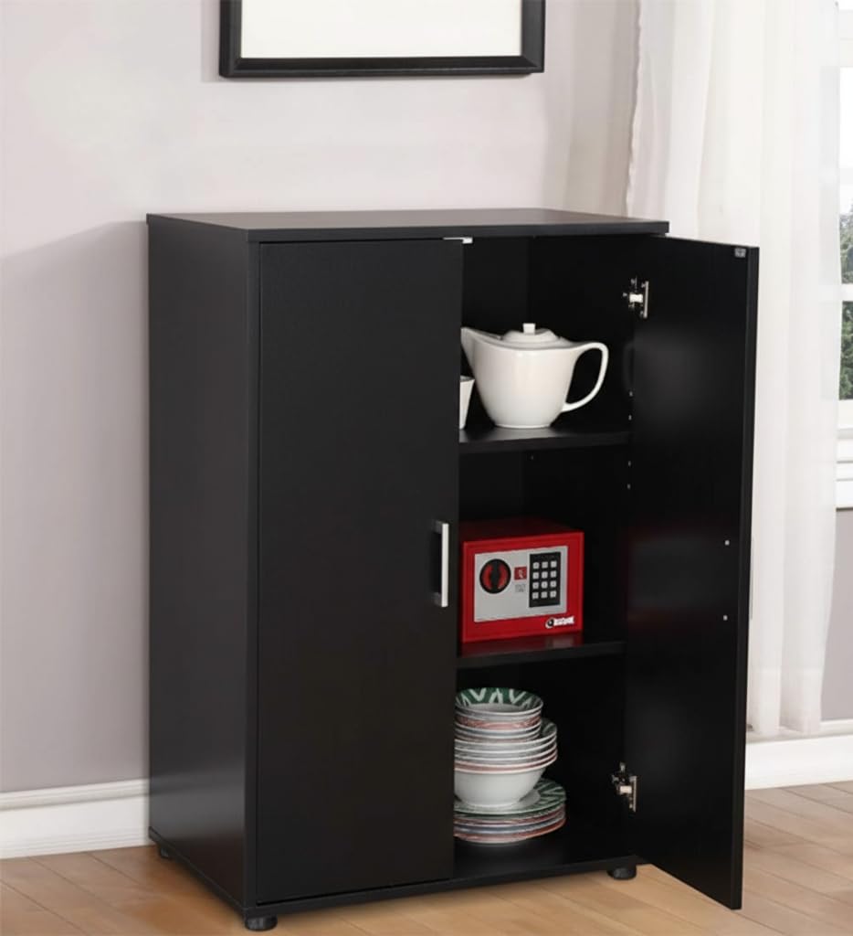 DesignFit Engineered Wood Multipurpose Side Board Cabinet Storage Cabinet for Kitchen and Living Room (Wenge Finish)-image-14