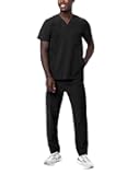 Adar Addition Go-Everyday Scrub Set for Men - Stylish Scrub Top & Cargo Scrub Pants