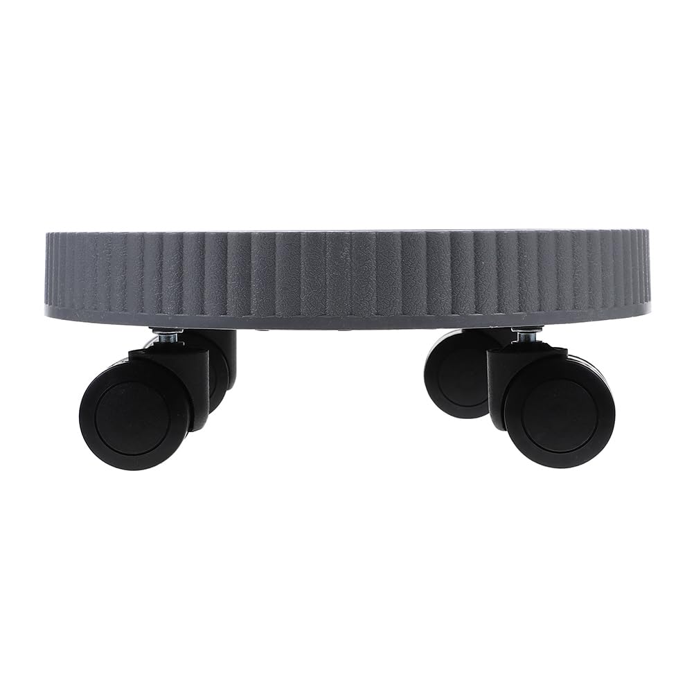 TOYANDONA Round Plant Tray with Rolling Wheels 12.32 Inch Diameter Durable Gardening Pot Base for Indoor Outdoor Plant Mobility and Display - Image 3