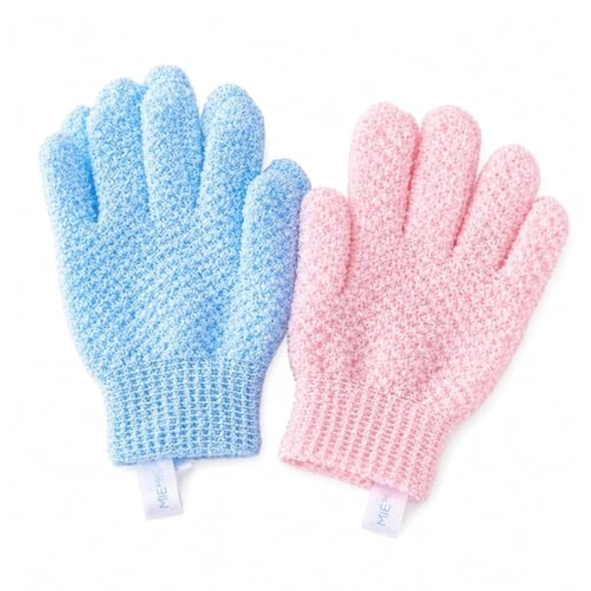 Exfoliating Bath Gloves, 100% Nylon, Double Sided Scrubber