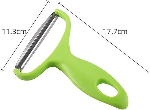 Miniatura 2 de MauSong Pelador - Ralladores de repollo para ensalada patatas herramientas de cocina pelador de boca ancha verduras frutas acero inoxidable cuchillo