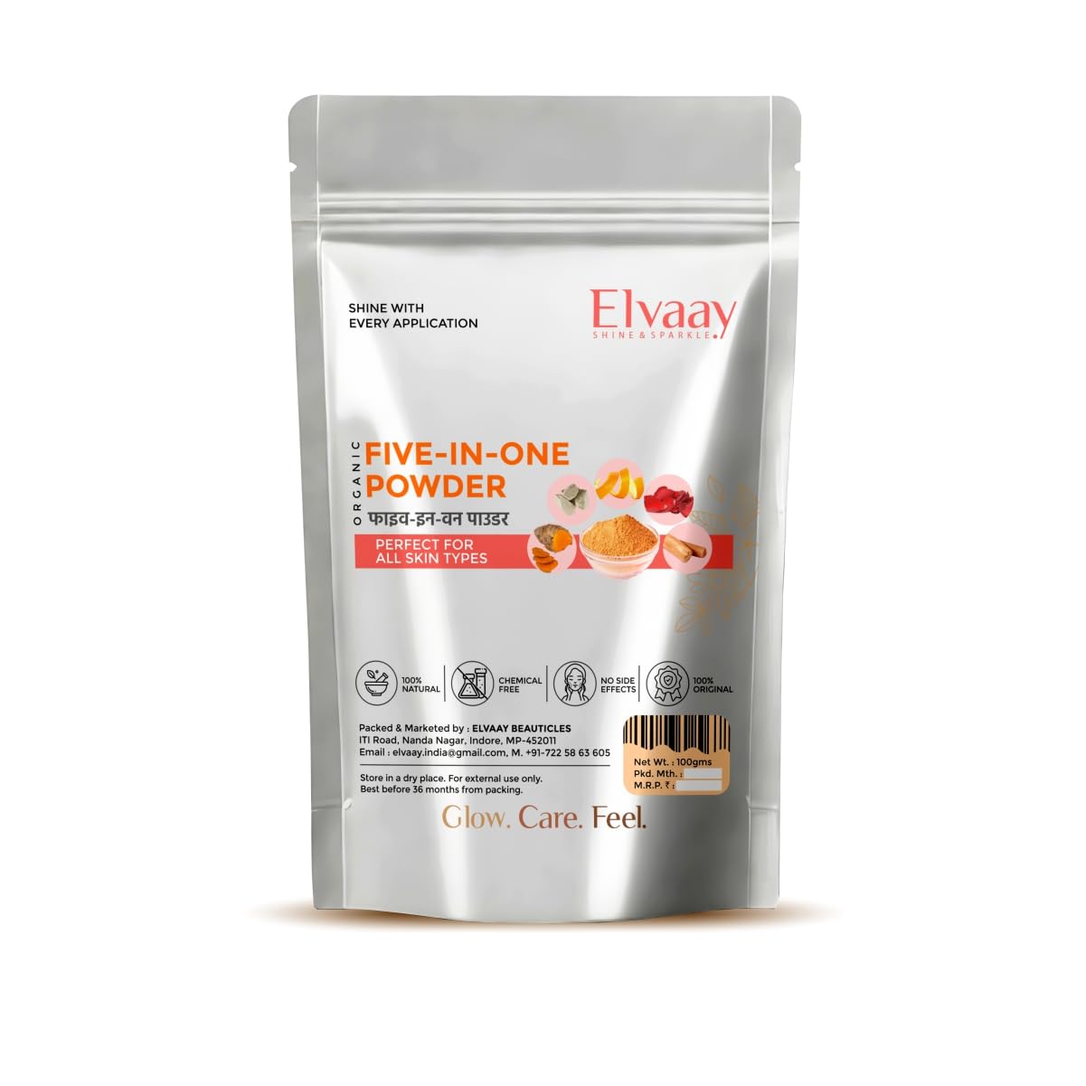 Herbal 5 in 1 Powder, Ancient Scalp Treatment Hair Pack for Women, Crafted with 5 Herbal Wonders, 100g-image-34
