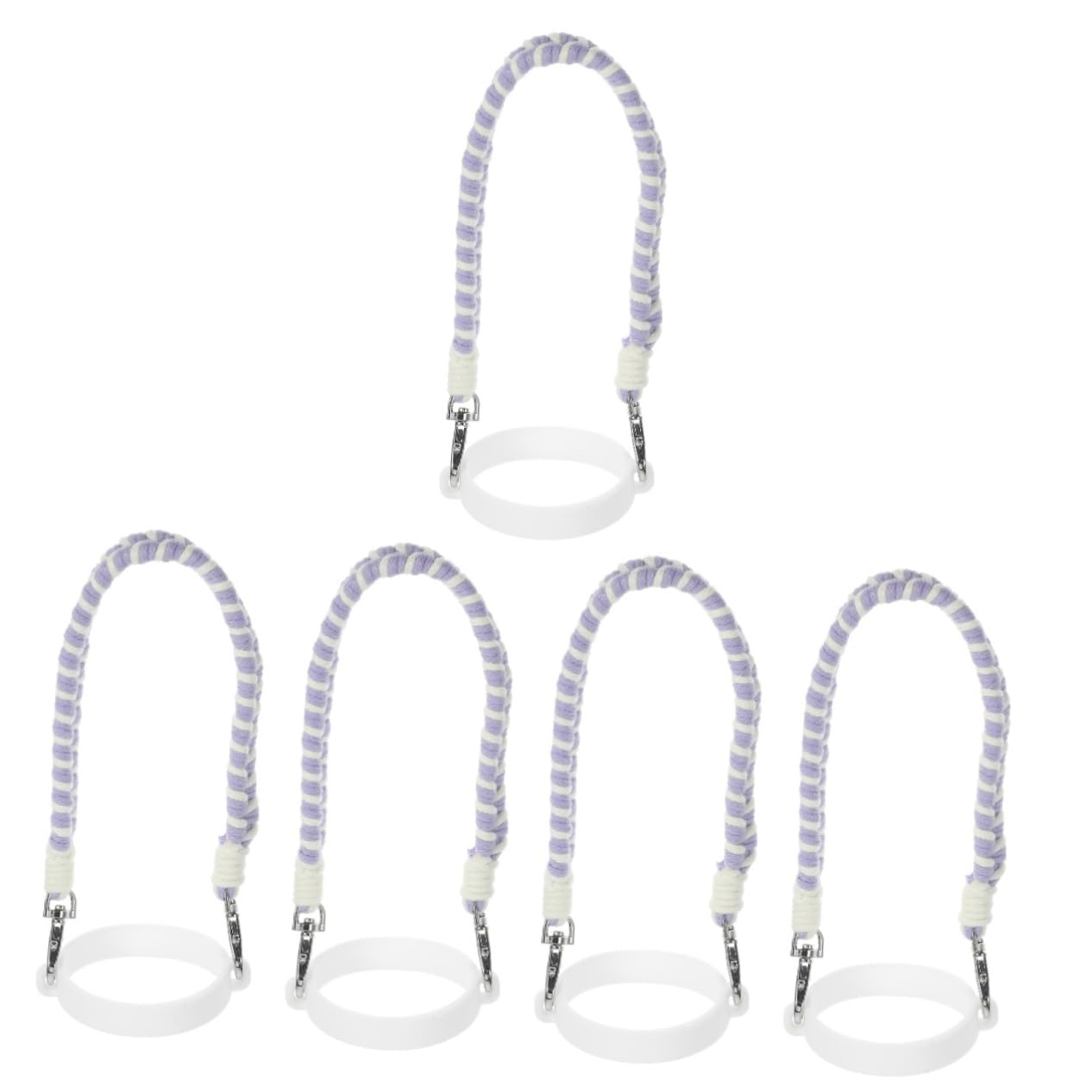 Kisangel 5pièces Porte-Bouteille Tissé pour Gourde Sangle De Transport Pratique pour Bouteille Eau Accessoire Et pour Activités Plein Air