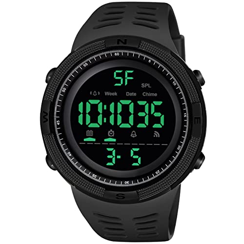 CERO Black Digital Multi Functional Outdoor Sports Watch for Boy’s & Mans-208SDRW