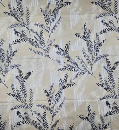 Image of Mafatlal 186 TC Metro Cotton Double Bed Bedsheet | 90x100 Inch|Soft, Breathable & Lightweight | Includes 2 Pillow Covers| Cream Black 1
