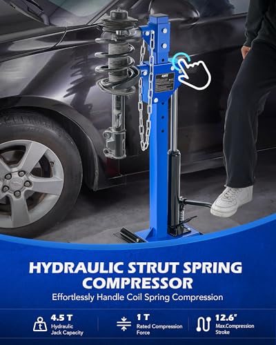 Image of OMT Hydraulic Strut Spring Compressor with 1 Ton Rated Compression Force