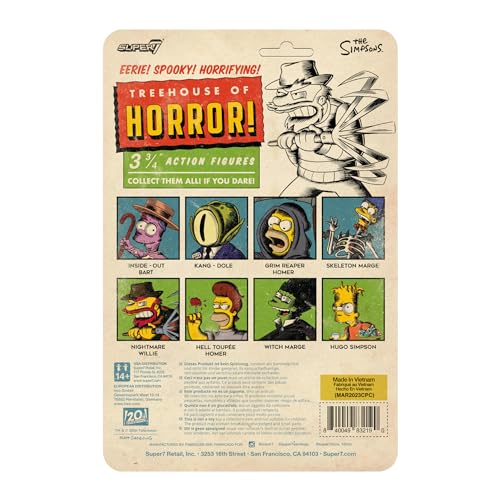 Snapklik.com : Super7 The Simpsons Treehouse Of Horror Hugo Simpson - 3 ...