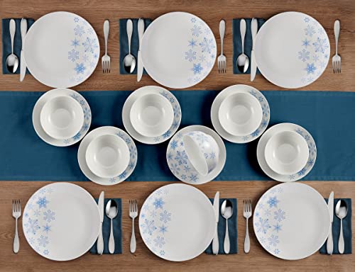 Studio Nova BB-OMDS-YUIU-SIAM1066 Winter Snowflakes 18 Piece Dinnerware Set thumb #4