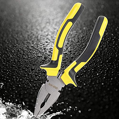 Dowell Lineman's Pliers Combination Pliers 8 Inch Pliers With Cutter Nickel Chromium Steel Construction With Professional Handle #TOP6