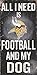 Minnesota Vikings Wood Sign - Football and Dog 6"x12"