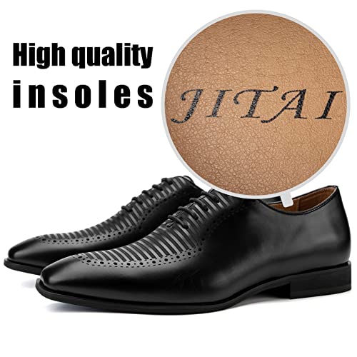 JITAI Mens Oxford Shoes Mens Casual Dress Shoes Lace Up Fashion Shoes Formal4
