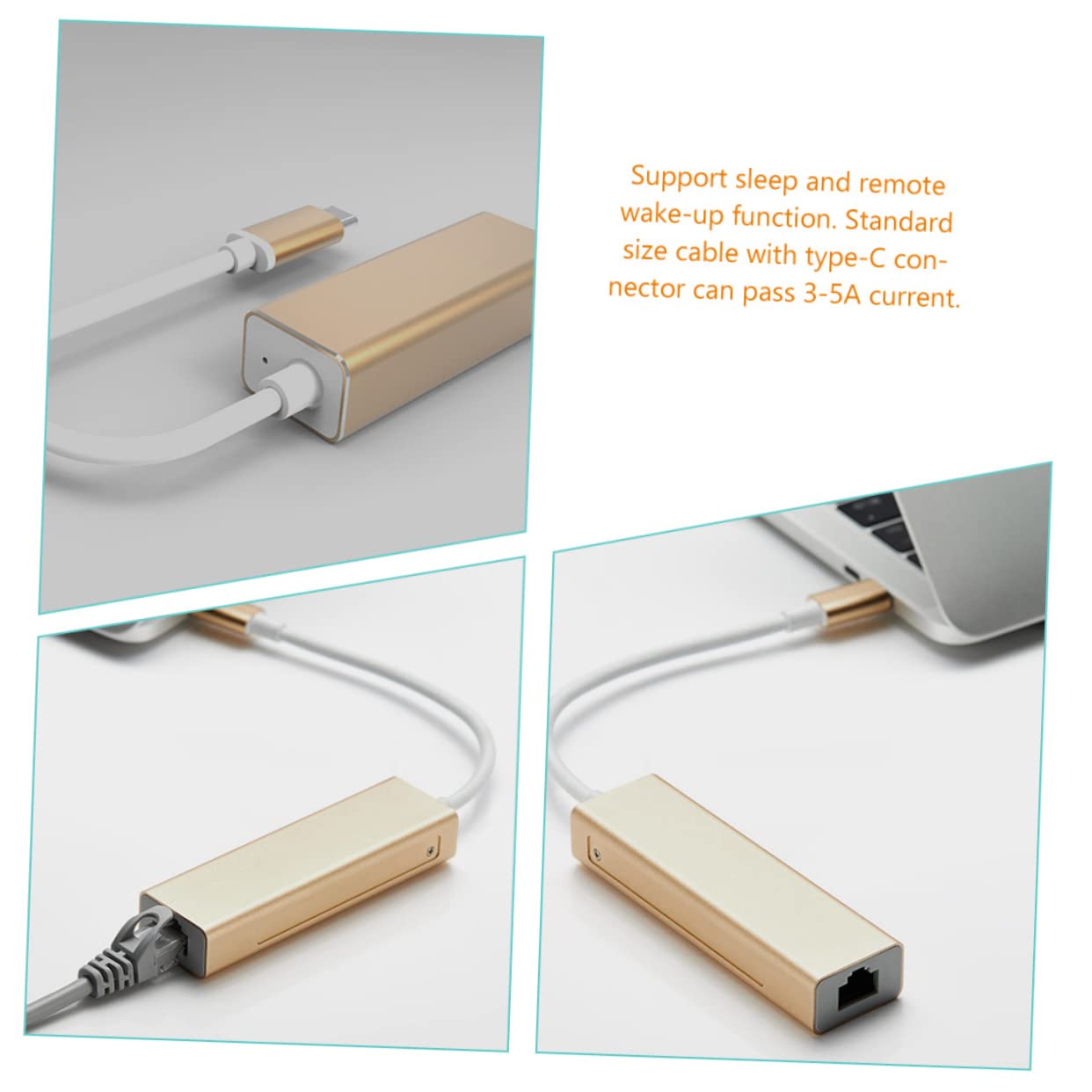 Operitacx 3 Pezzi Adattatore USB Ethernet Mbps Convertitore Gigabit per Laptop e Dispositivi Mobile Compatibile con Standard Mbps Design Compatto e Resistente Remoto Play