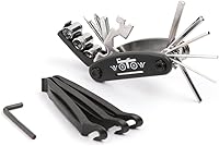 WOTOW 16-in-1 Bike Multi Tool Kit - Durable Bicycle Repair Set with Tire Levers, Hex Wrenches, Spoke Wrench for Road & Mountain Bikes