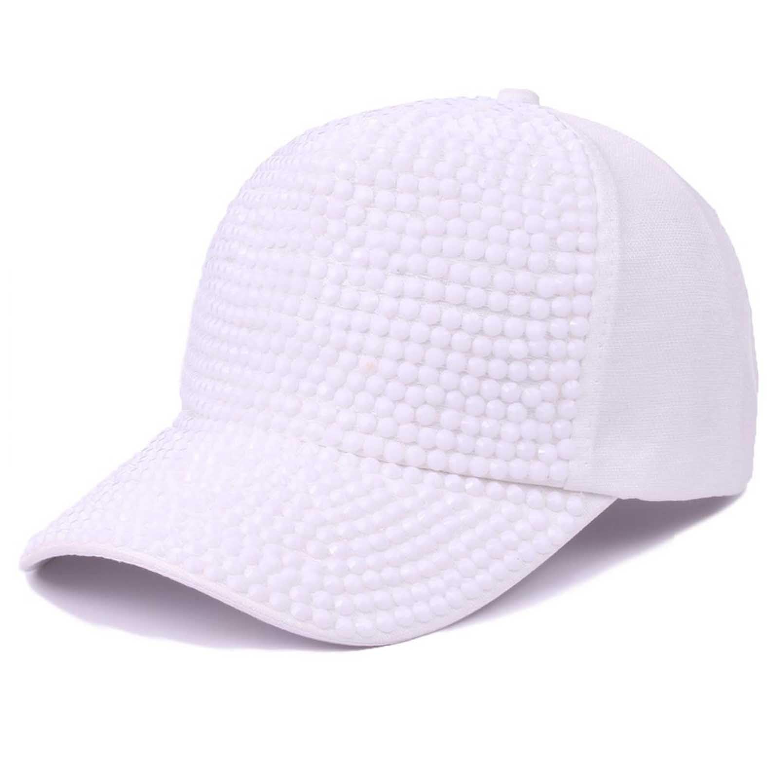 Women's Fashion Rhinestone Baseball Cap Summer Sun Casual Hat for Outdoor Activities
