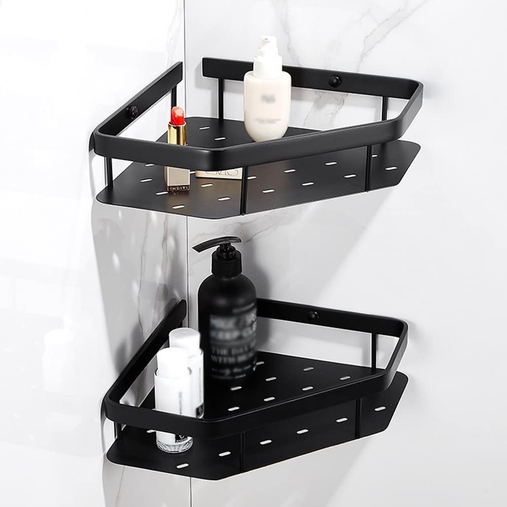 BAHELS Corner Shower Caddy Bathroom Corner Shelf Soild Brass Triangle Bath Shower Shampoo Holder Bathroom Storage Shelf Shower