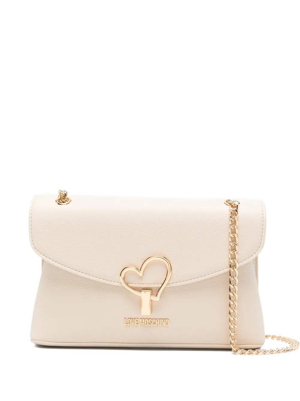 Love Moschino Women's Beige Medium Shoulder Bag - Shoulder Bags - One Size - Bags