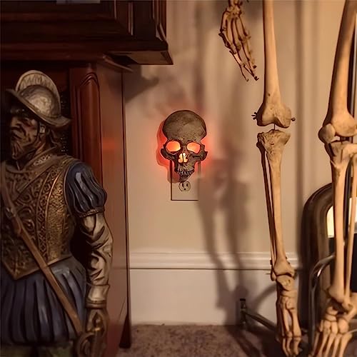 Plymun Human Skull Light - 2023 New Halloween Handcrafted Skull Night Light thumb #1