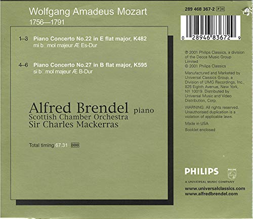 Piano Concertos 22 & 27