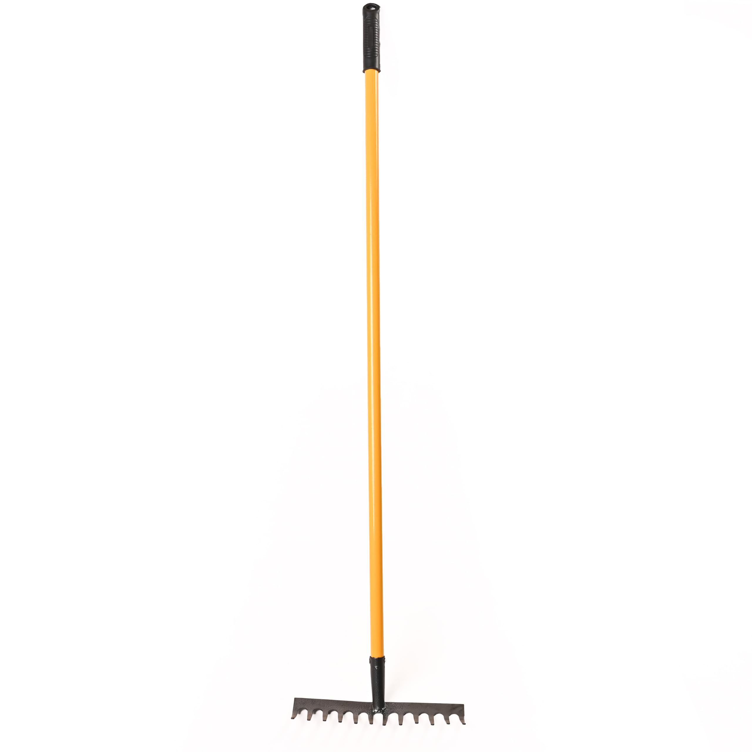 UGAOO Garden Rake with Long Handle (4 ft) | 12 Teeth Heavy Duty Steel Rake | Rust Resistant Garden Tool for Soil Loosening, Leaf Cleaning, Weed Removal & Lawn Levelling-image-47