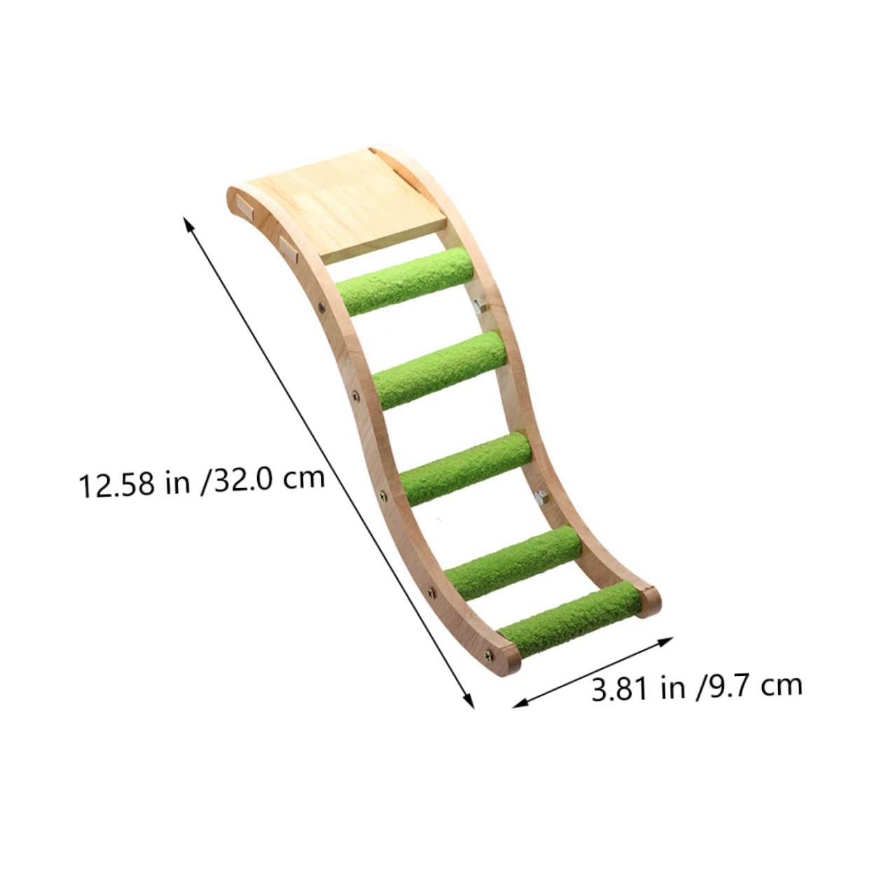 GREENADSCAPE Bird Cage Climbing Ladder Parrot Toy Budgerigar Plaything Bird Cage Accessory Natural Material