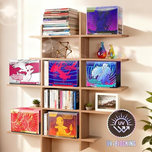 Image of 【99% UV-Blocking】 PKMN ETB Protector Case, Elite Trainer Box Protector, ETB Box Plastic Display Case-Compatible with Elite Trainer Boxes, 0.5mm Thick, Scratch-Resistant Material