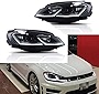 JDMSPEED New LED Head Lamps With Dynamic Indicator Headlight Replacement For VW Volkswagen Golf 7 2013-2018