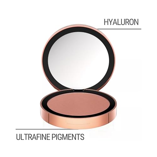 Miniatura 3 de M. Asam Magic Finish Satin Blush Desert Bloom - Rubor en polvo de maquillaje para un aspecto fresco y radiante con ácido hialurónico y pigmentos de