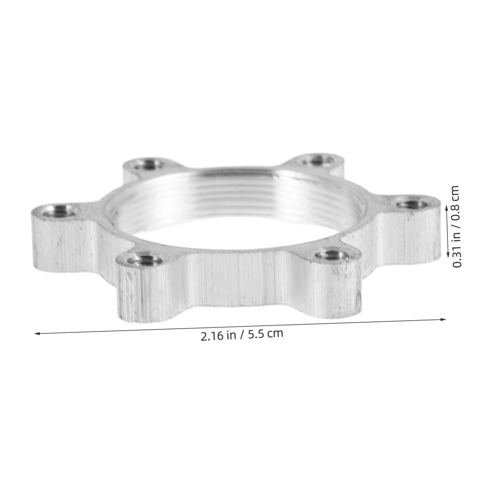 BESPORTBLE Disc Brakes Adapter Kit 2pcs Bicycle Disc Flange Adapter Washer Universal Threaded Hubs for Road Bikes