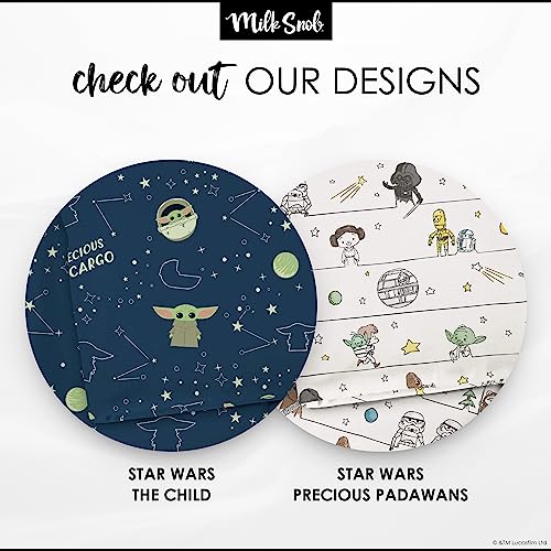 Milk Snob Star Wars Baby Blanket, Precious Padawans - Super Soft, Weighted, Dual Layer - Newborn Swaddle, Security Blanket, Nursery Room Toddler Bed Essentials, Premium Rayon Blend, 35X35 #TOP3