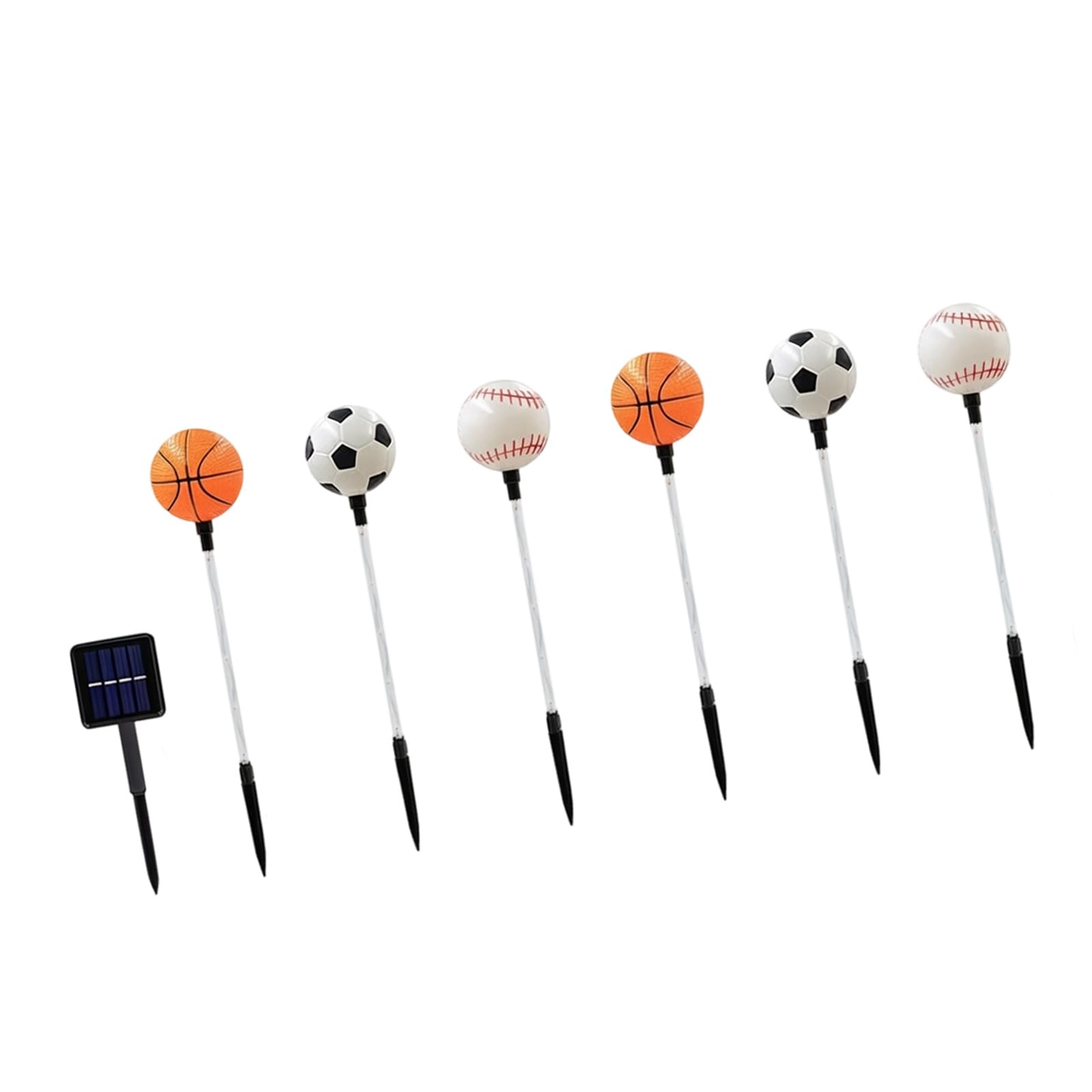 YUGSHNKFC Decorative Walkway Light Football/Basketball/Baseball Shape Solar Trail Light for Lawns and Driveway Easy Installation Solar Garden Lights