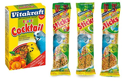 Vitakraft Burton Dene Vitakraft Budgie Fruit Cocktail, Chicken, 0.18 kg