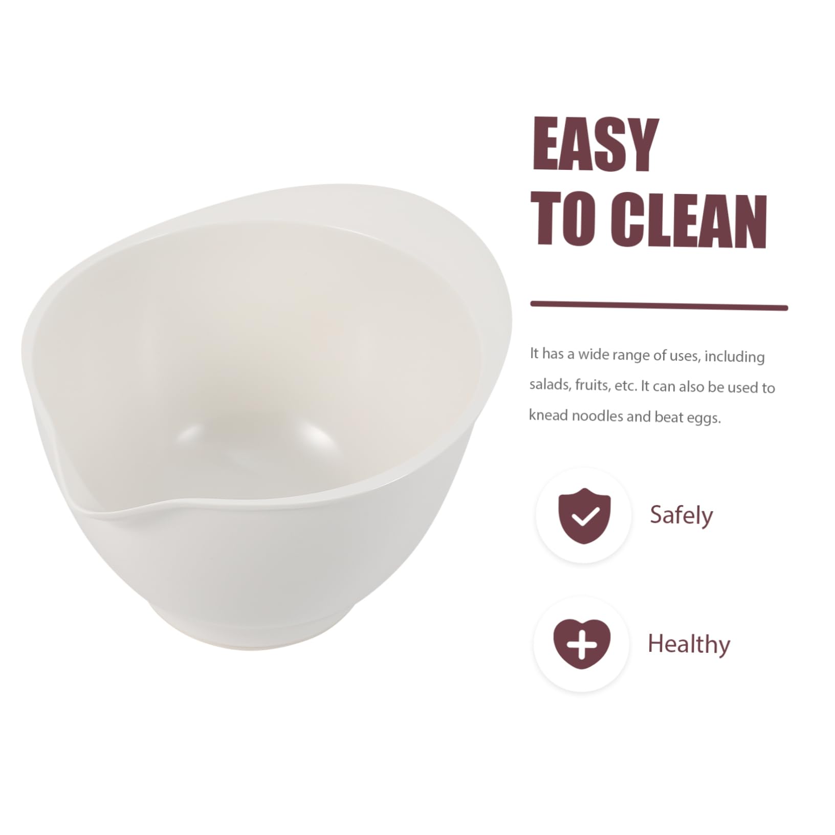 MAGICLULU 1pieza Tazón De Multifuncional Para Hornear y Servir Tazón De Ensalada y Huevos Color Para Cocina y Comidas Diarias