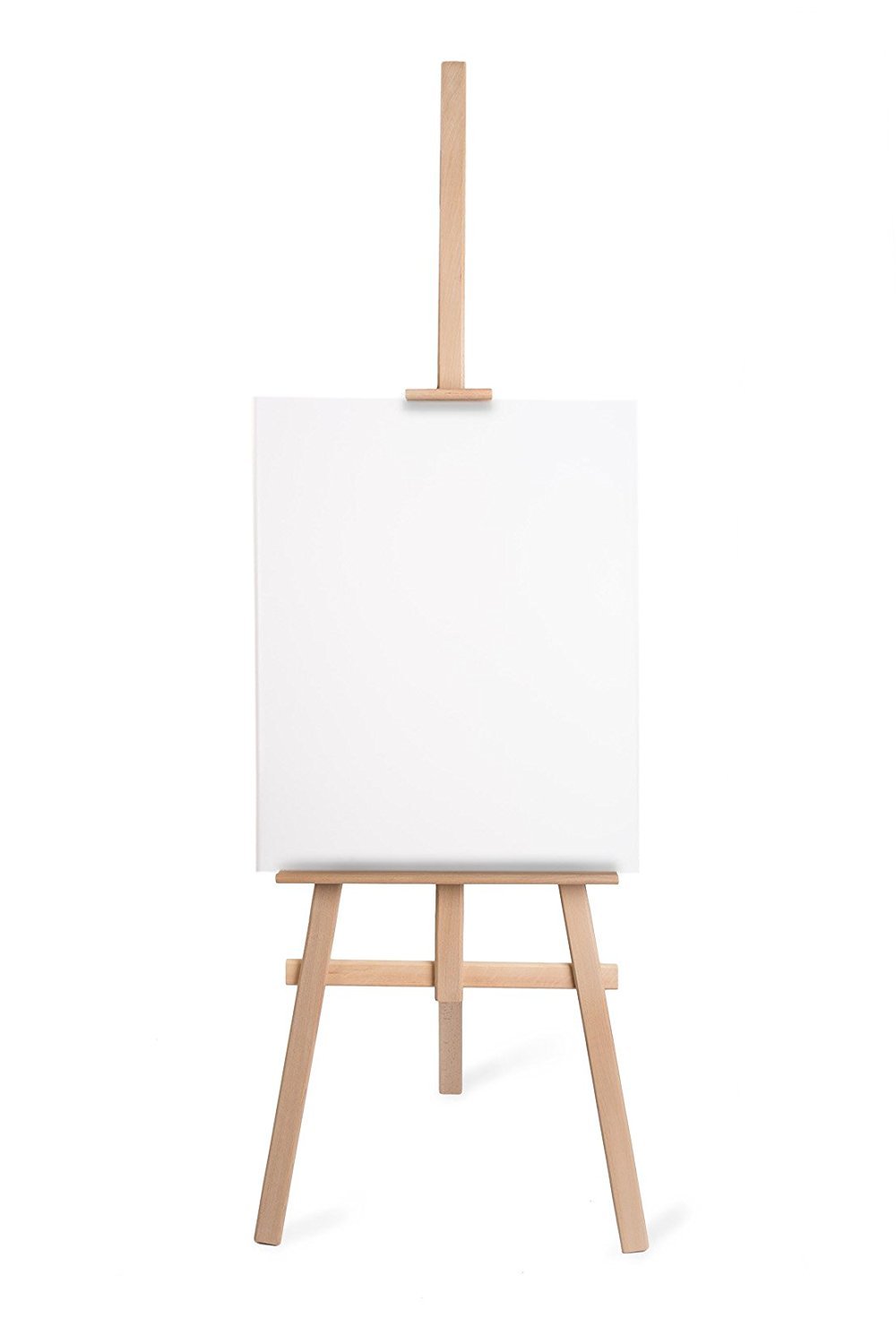 Vetrineinrete® Cavalletto pittorico in Legno Leggero inclinabile Altezza 145 cm per Pittura o Esposizione di Tele Quadri e Foto arredo casa 53844