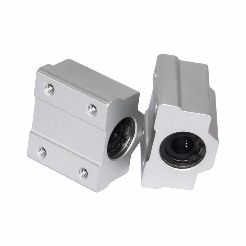 2-Pack SCS16UU Inner Diameter 16mm CNC Linear Motion Ball Slide Bearings