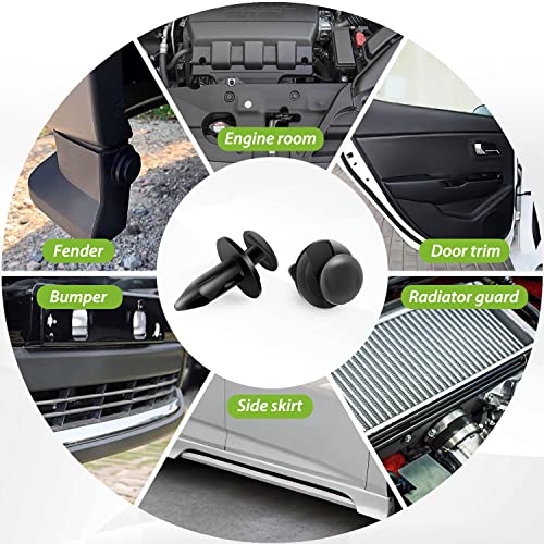 Image of Frokom 480pcs Car Retainer Clips,12 Most Popular Sizes Nylon Push Pin Set,Auto Body Door Panel Fastener Trim Remover Kit for Toyota GM Ford Honda Acura Chrysler