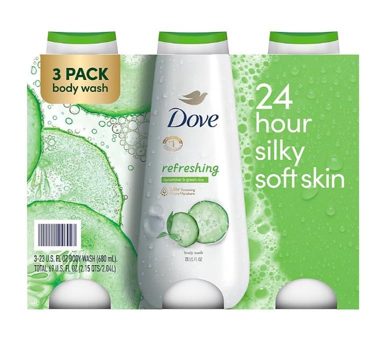 Dove Refreshing Cucumber & Green Tea Body Wash, 3 pk./23 oz.