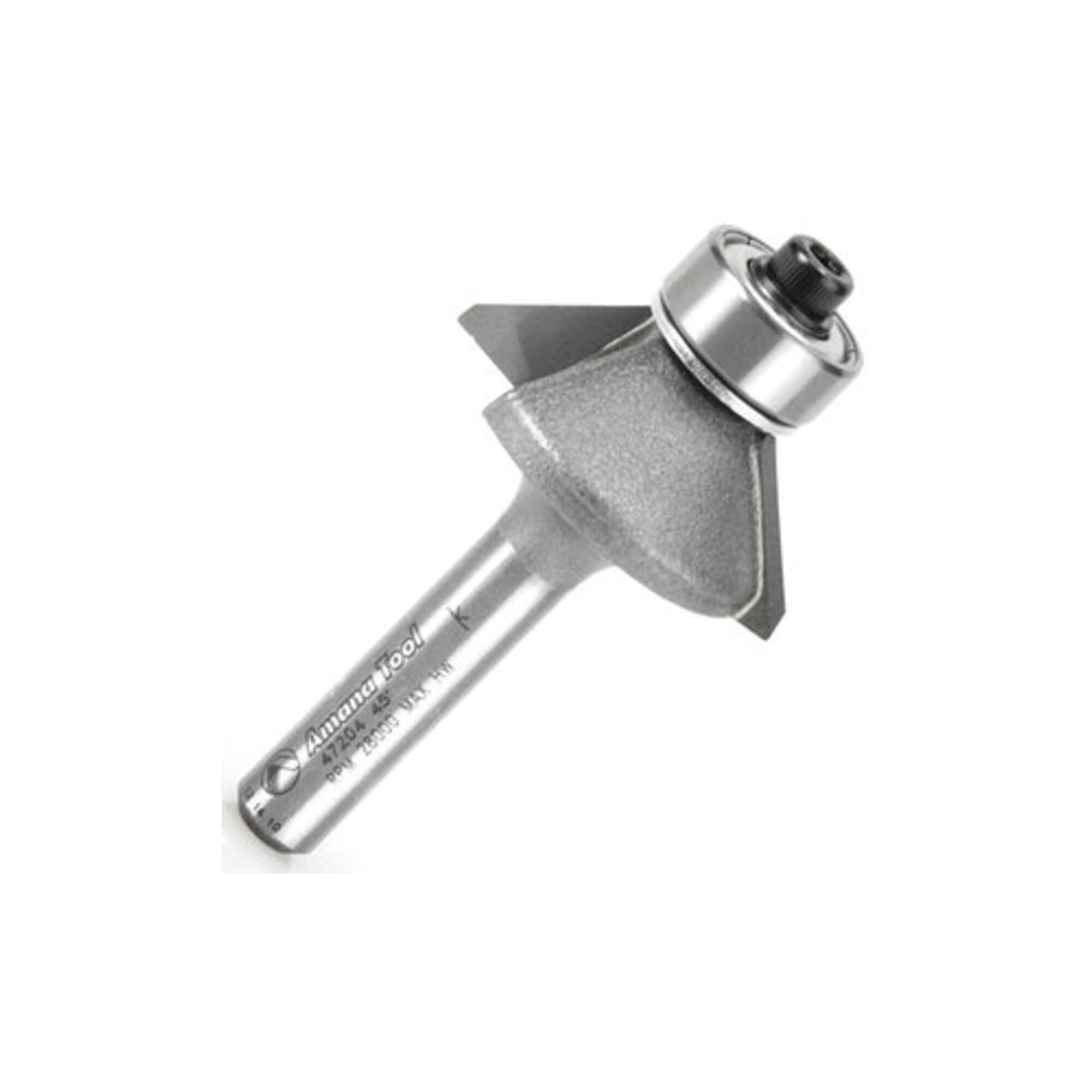 Amana Tool - 47204 Carbide Tipped Bevel Laminate Trim 45 Deg x 1-3/32 Dia x 1/4
