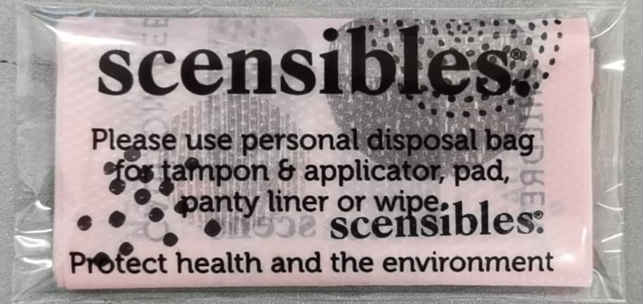 Personal Disposal Bags for Feminine Care Products, Specialty Packaged as a Hotel Amenity